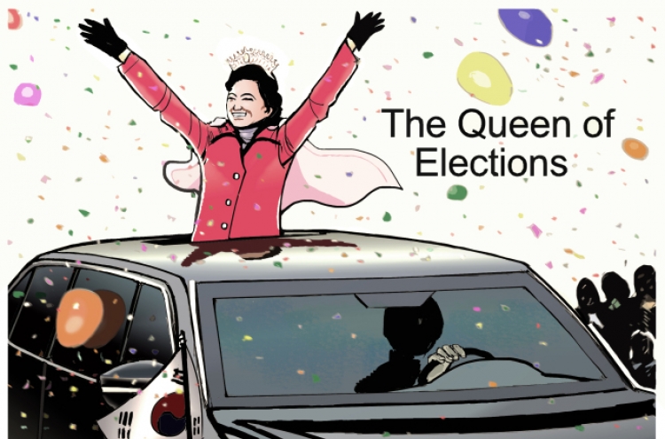 [Cartoon] Queen of elections