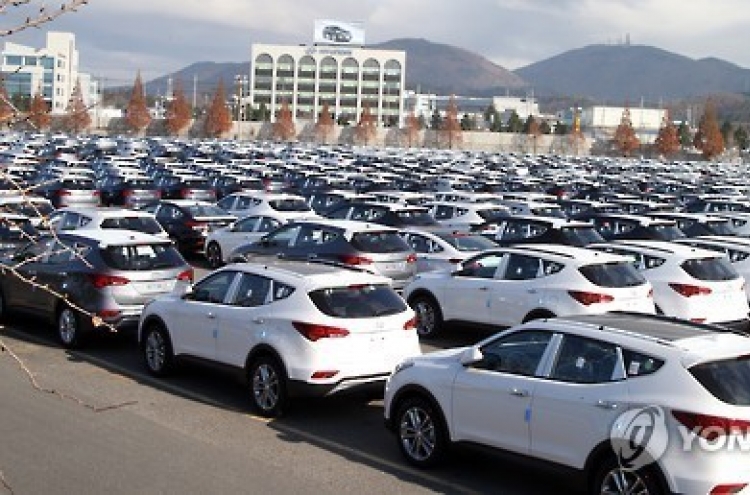 Korea's auto output slips to world’s sixth-largest in 2016