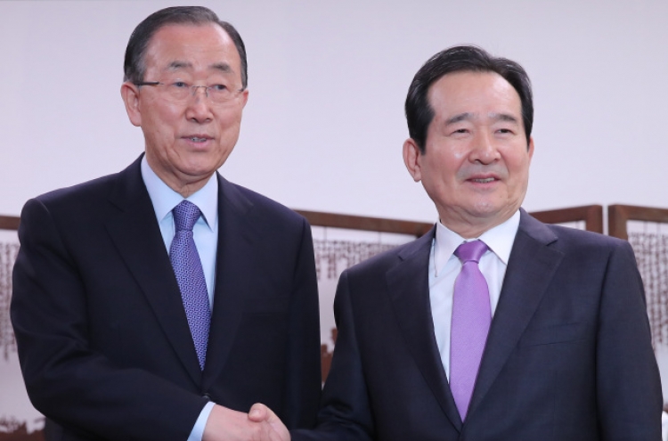 Former UN chief meets political bigwigs