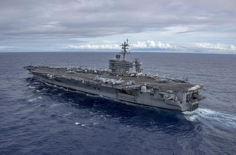 US aircraft carrier looks to join Seoul-Washington military drill