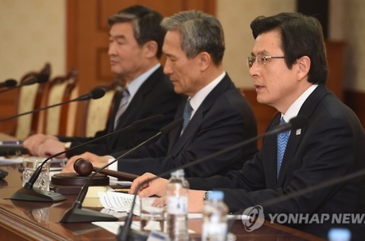 Hwang warns against NK attempts to worsen divisions following Park's dismissal