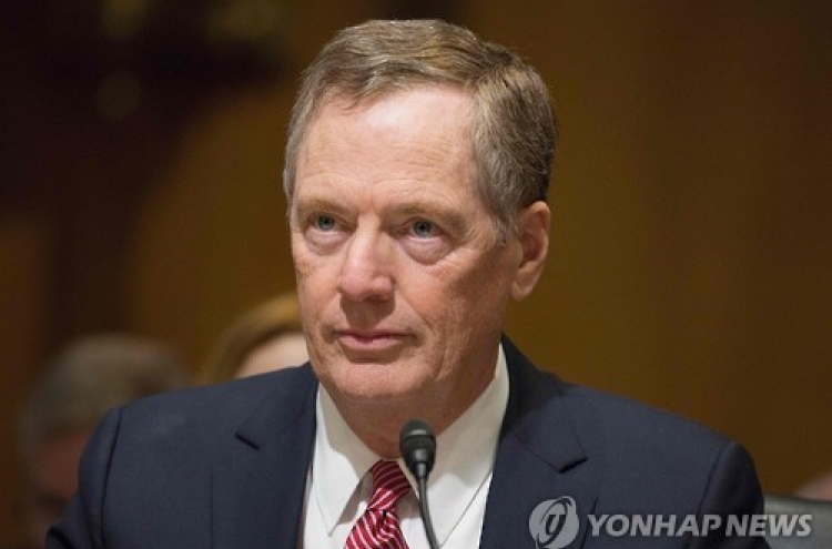 USTR nominee names Korea as example of country enjoying trade surplus