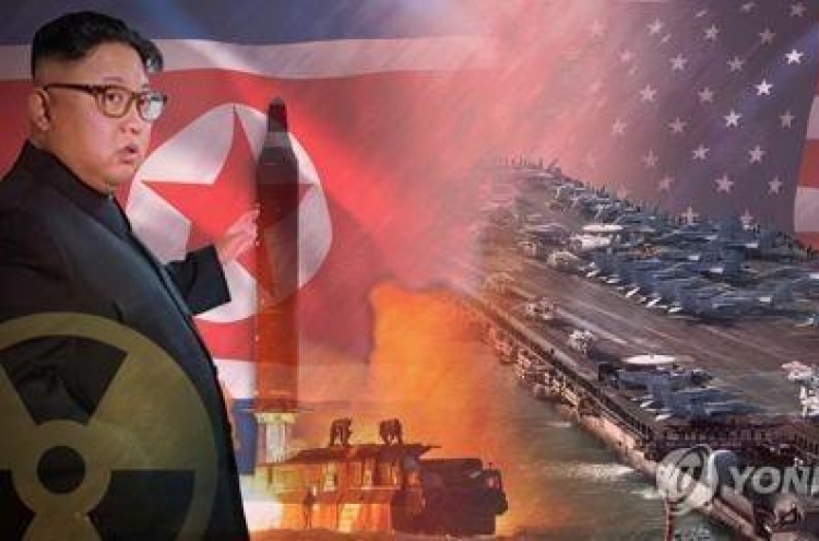 NK vows to take 'toughest' military actions as US sends aircraft carrier