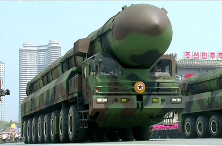 NK rolls out missiles, other weaponry at parade