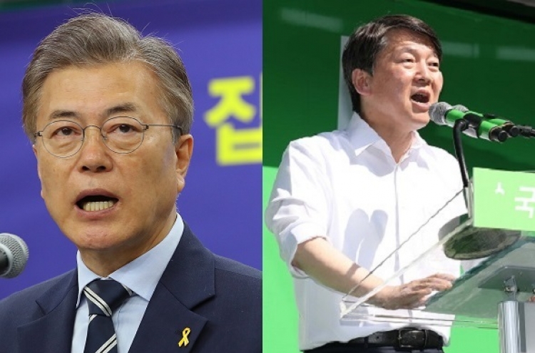 Moon-Ahn gap widens to 10 percentage points in ratings