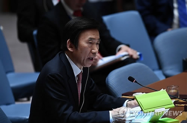 FM Yun calls for tougher sanctions on N. Korea for 'genuine' talks