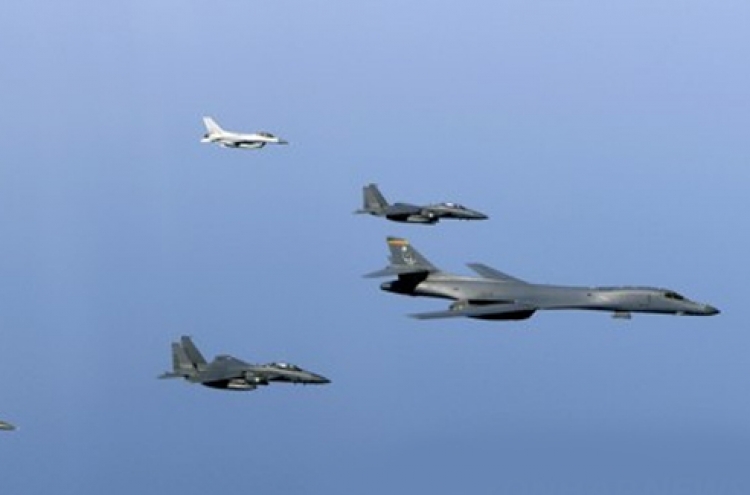 US strategic bombers fly over Korea early this week