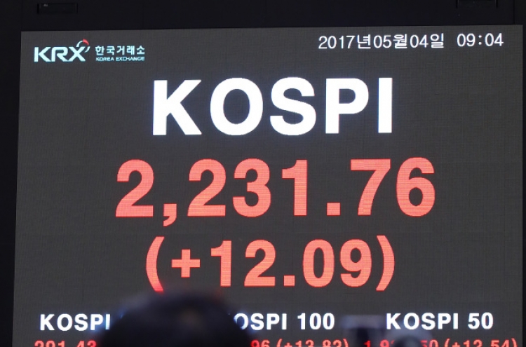 Kospi hits record-high in morning trade