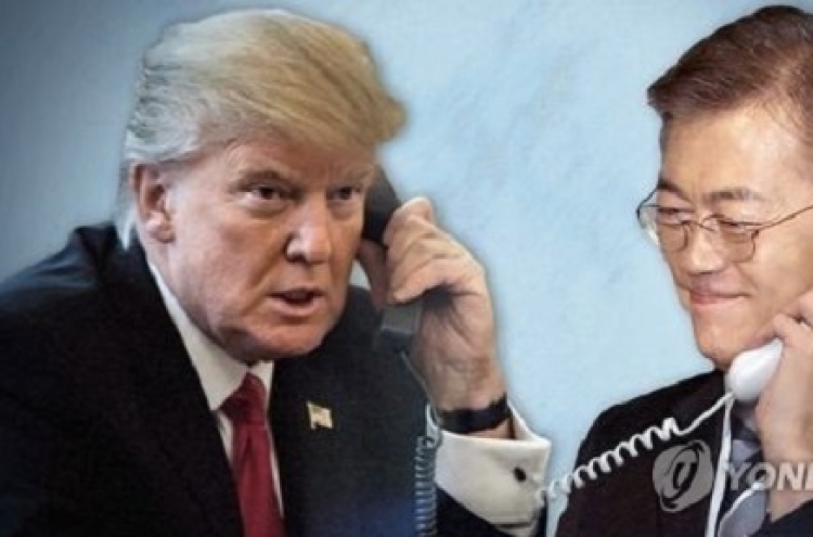 Trump raised trade first, NK later in talks with Moon: official