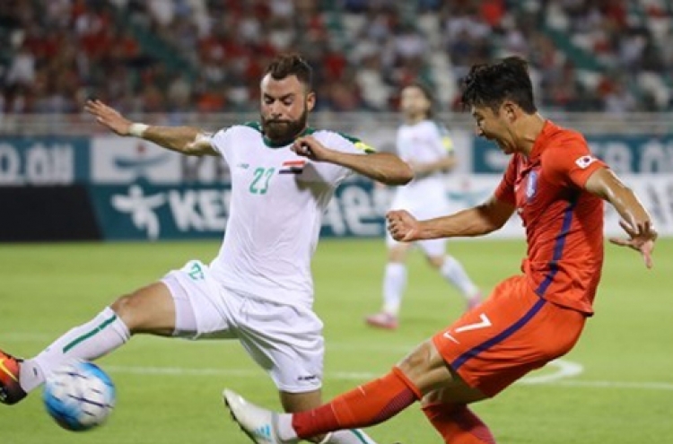 Korea, Iraq play to scoreless draw in football friendly