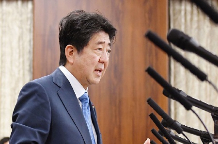 Abe voices hope for future-oriented ties with new Korean gov't