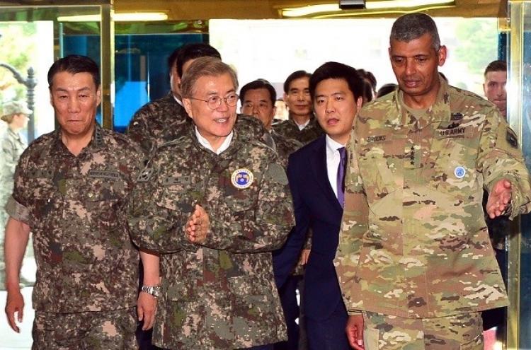 S. Korean president calls for deterrence against N. Korea's missile threats