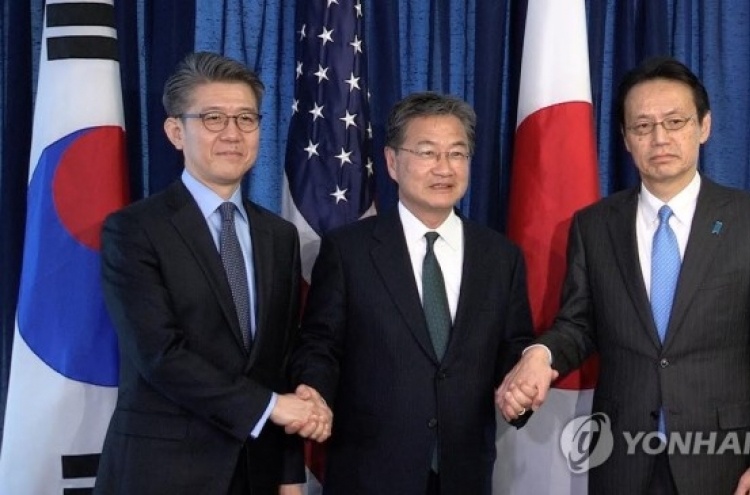 S. Korea, US, Japan call for tough action against NK