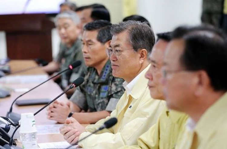 Moon urges full defense readiness against N. Korean provocations