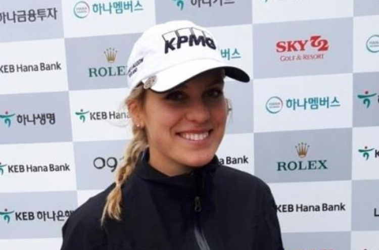 Iceland's 1st LPGA player comes long way to Korea -- literally