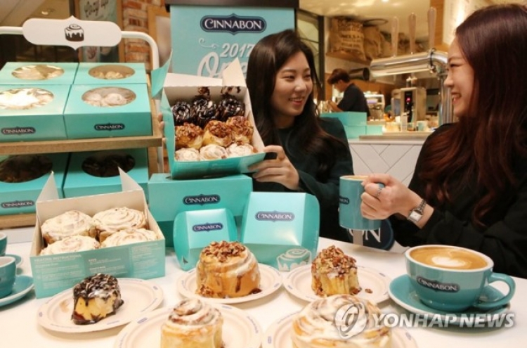 US bakery Cinnabon taps Seoul market