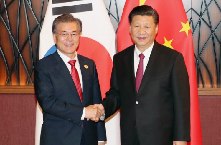 Leaders of S. Korea, China mend ties, reaffirm efforts to denuclearize N. Korea