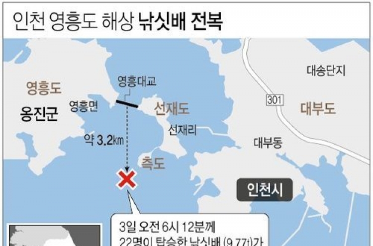 '낚싯배 전복'…사망 13명·생존 7명·실종 2명