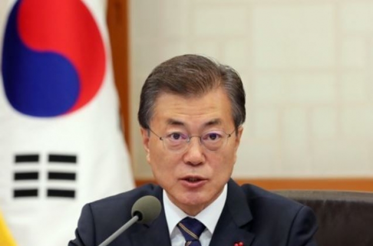 Moon's public support drops amid negative reports on hiring irregularities, China diplomacy