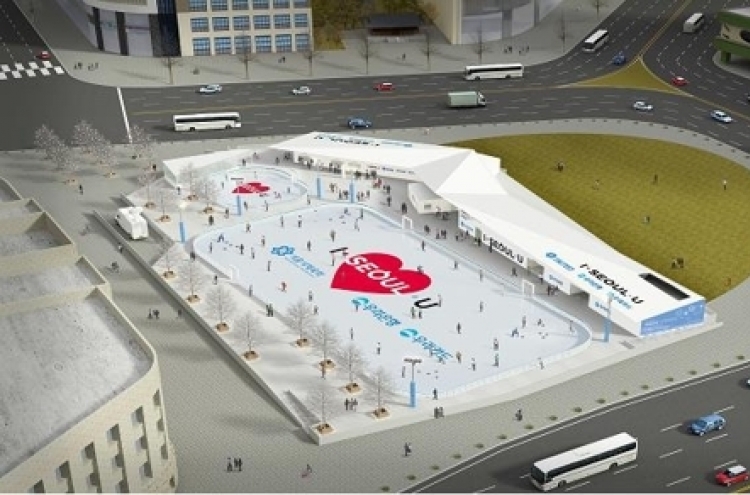 Skating rink to open at Seoul Plaza Friday