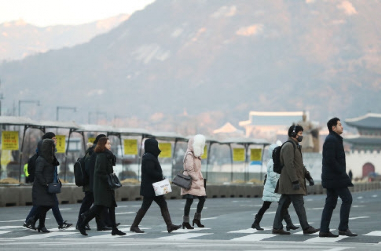 [Weather] Bitter cold grips peninsula again