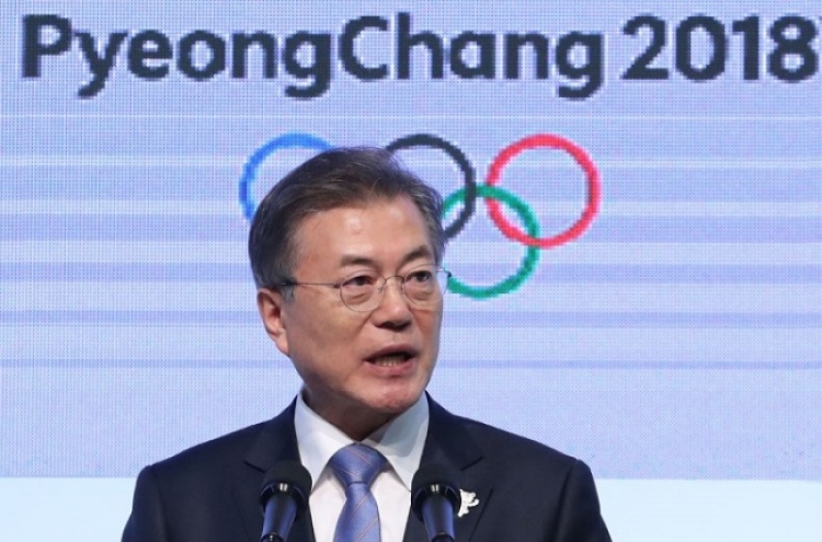 Moon says PyeongChang Olympics will mark start of building peace in Asia