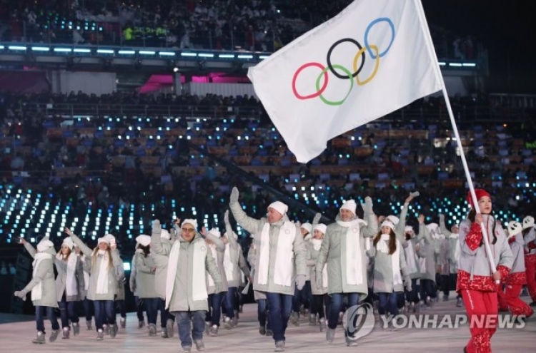 패럴림픽도 러시아팀은 '개인자격'…봉사자가 중립기 들고 입장