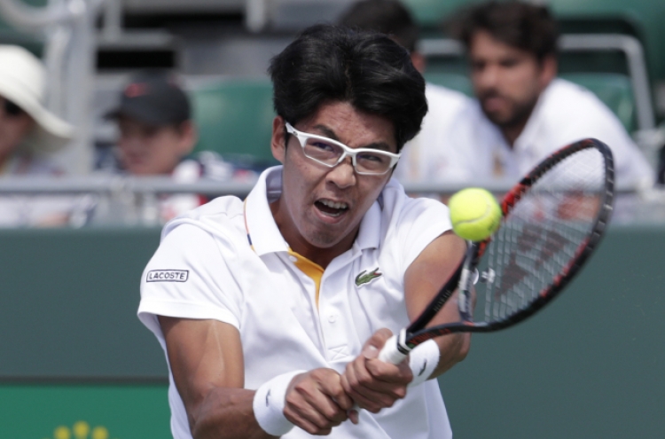 Korean Chung Hyeon knocked out of ATP Tour quarters in Miami