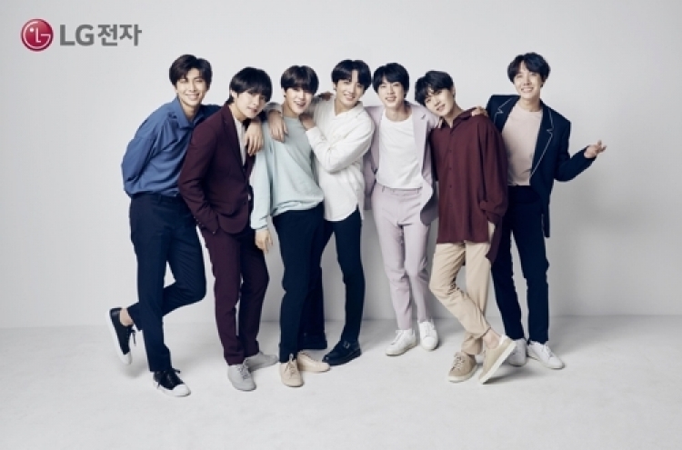 BTS becomes new models for LG Electronics' smartphones