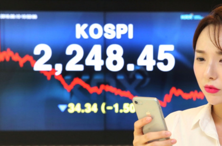 Emerging market woes send Kospi to 15-month low