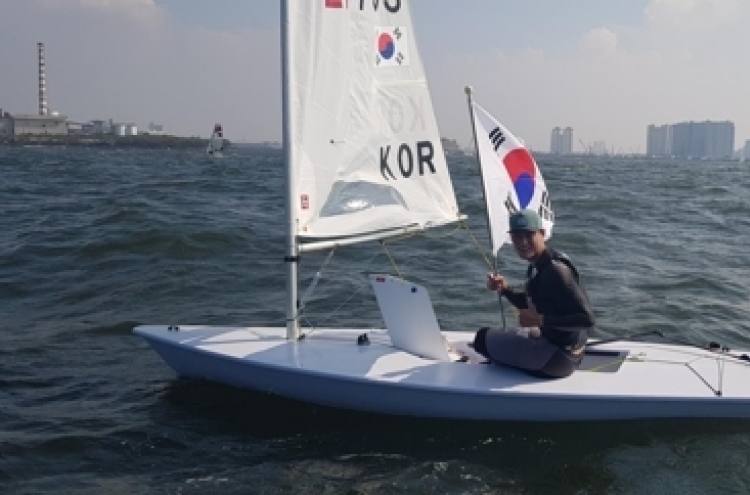 S. Korea's Ha Jee-min wins sailing goald in men's laser standard