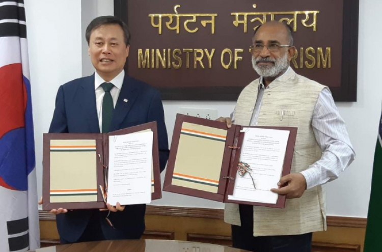 Korea, India agree to enhance cooperation in tourism, sports