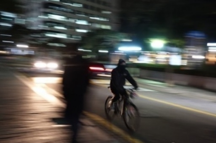 Drunk man caught riding bike on highway