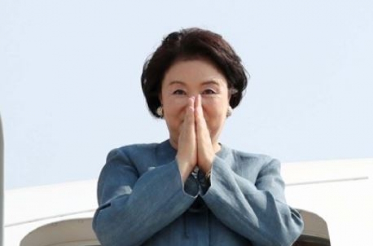 Korean first lady wraps up India trip