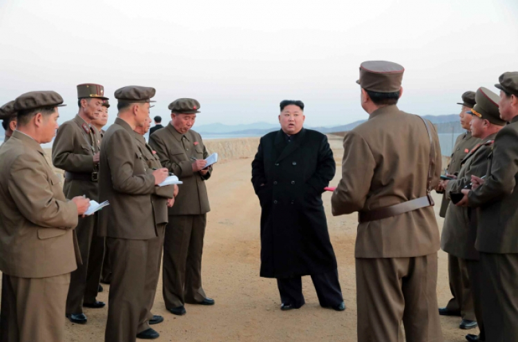 NK leader inspects test of new high-tech weapon amid stalemated nuke talks