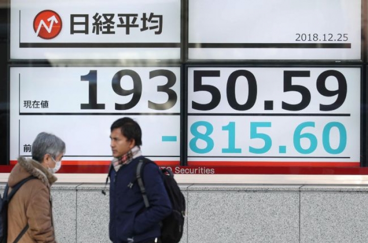 Japan stocks plunge, other Asia markets fall after US losses