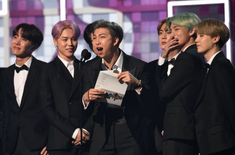 BTS makes historic Grammys debut