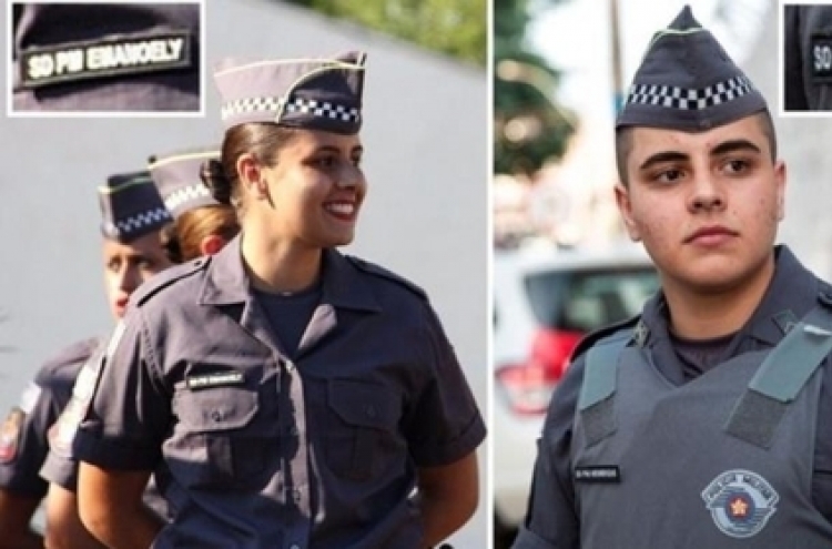 브라질 상파울루서 첫 성전환 경찰…女경찰관으로 복무하다 수술