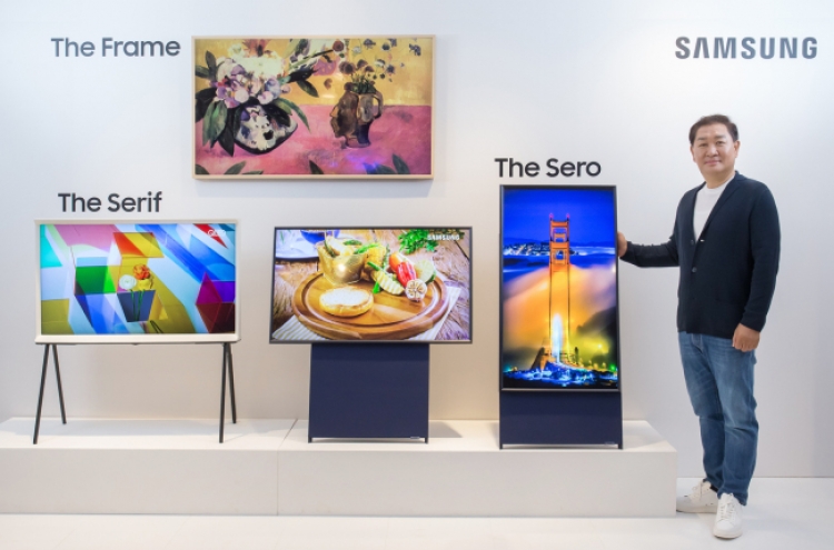 Samsung showcases first vertical TV to target millennials