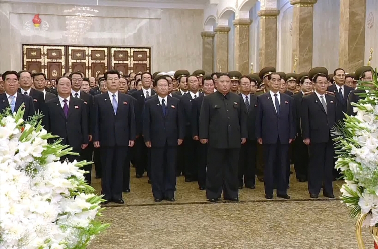 N. Korea renews call for economic development on anniversary of founder’s death