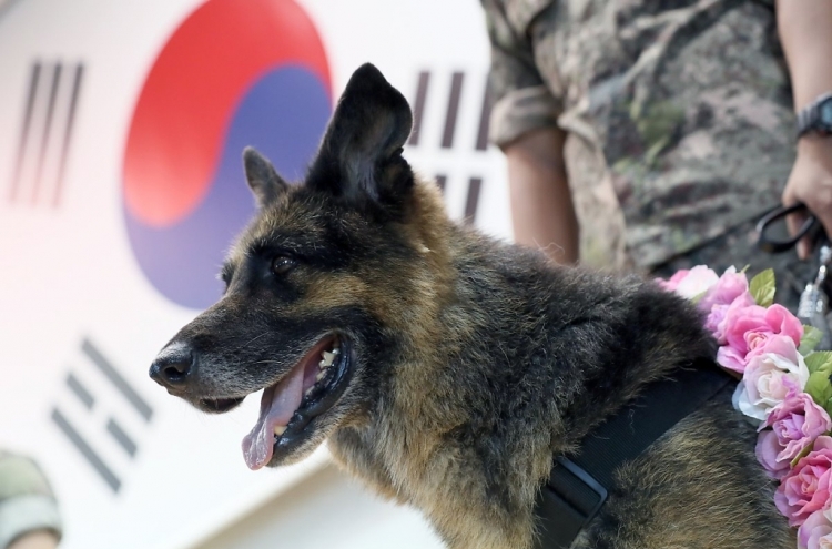 Army holds first official retirement ceremony for four-legged troops