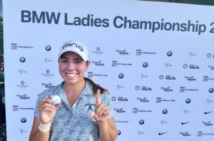 US golfer Gillman gets 1st hole-in-one at LPGA event in S. Korea