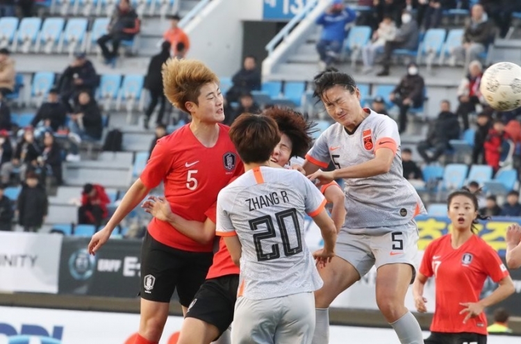 S. Korea draw 0-0 with China in Bell's coaching debut at East Asian women's football tourney