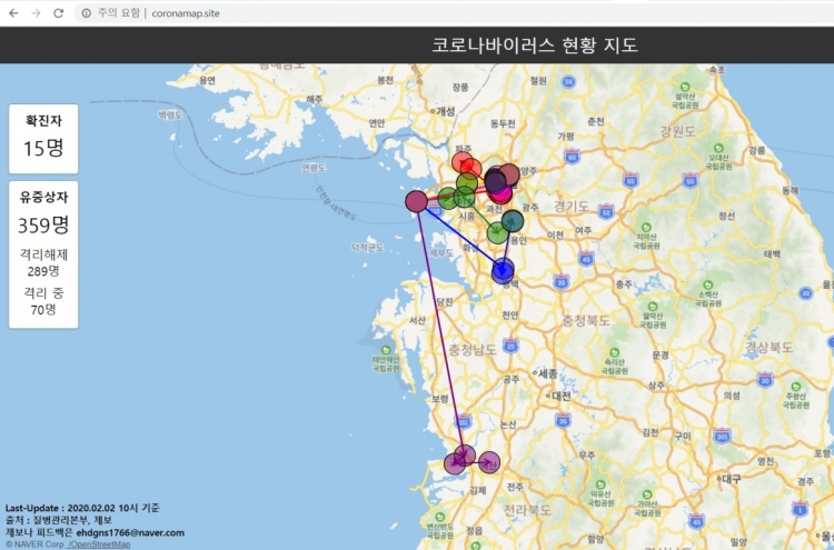 ‘Coronamap’ showing confirmed patients’ movements attracts more than 3m visits