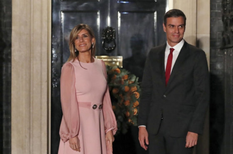 Wife of Spain's prime minister tests positive for virus