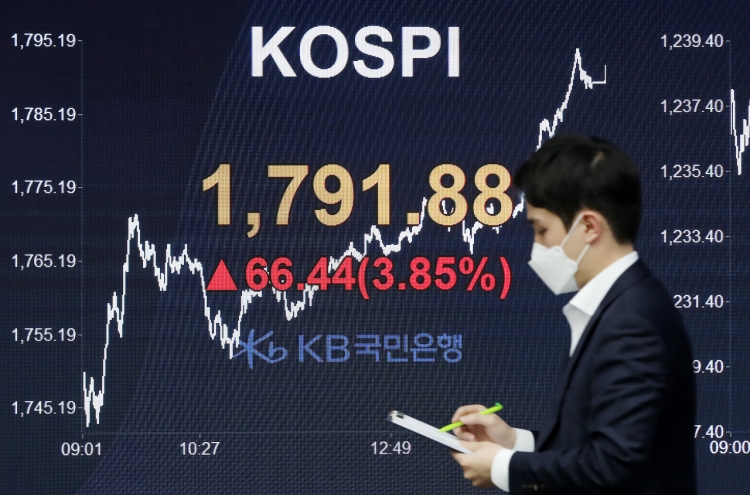 Seoul stocks spike almost 4% on hopes of virus treatment