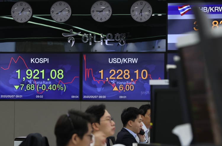 Seoul stocks open lower on dismal data from major economies