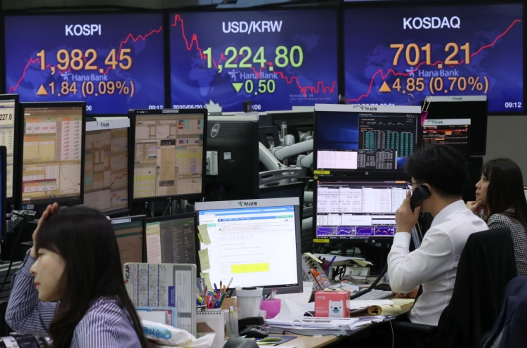 S. Korean stocks open higher, bucking Wall Street losses