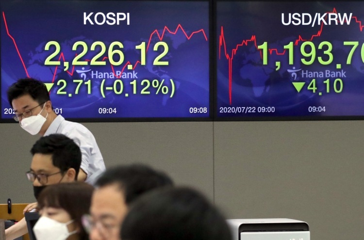 Seoul shares open nearly flat on profit-taking