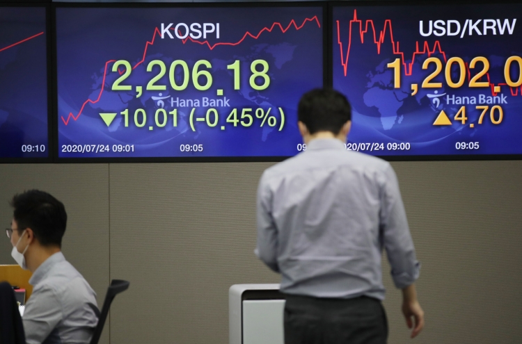 Seoul stocks open lower on virus woes